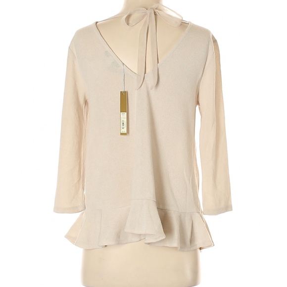 LC Lauren Conrad Embroidered Peplum Sweater New - Picture 8 of 8